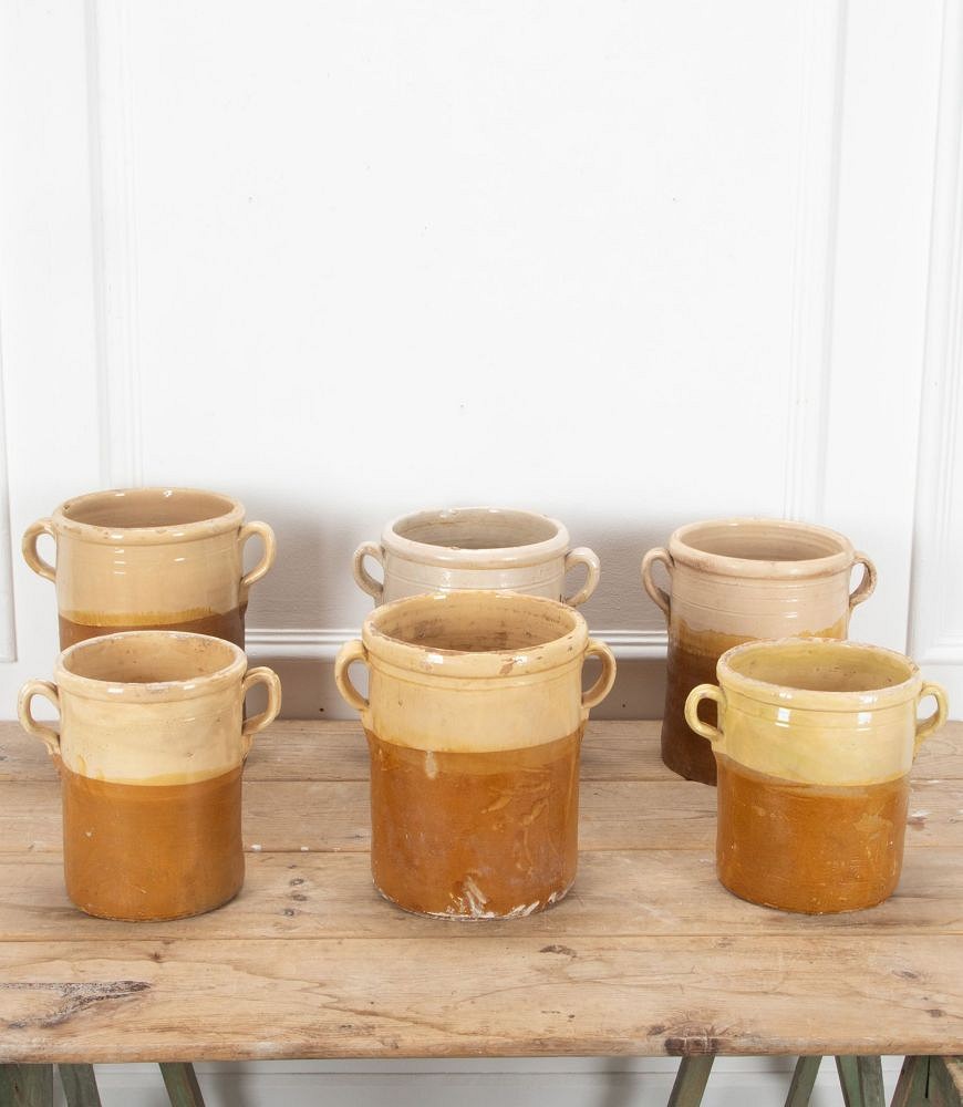 Collection of Six Italian 19th Century Preserving Pots DA6038059