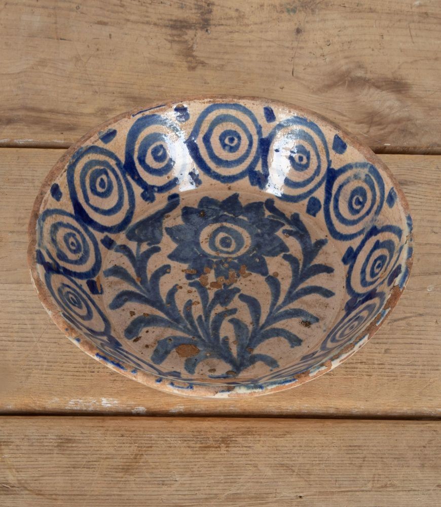 Late 19th Century Spanish Blue and White Fajalauza Bowl DA6042629