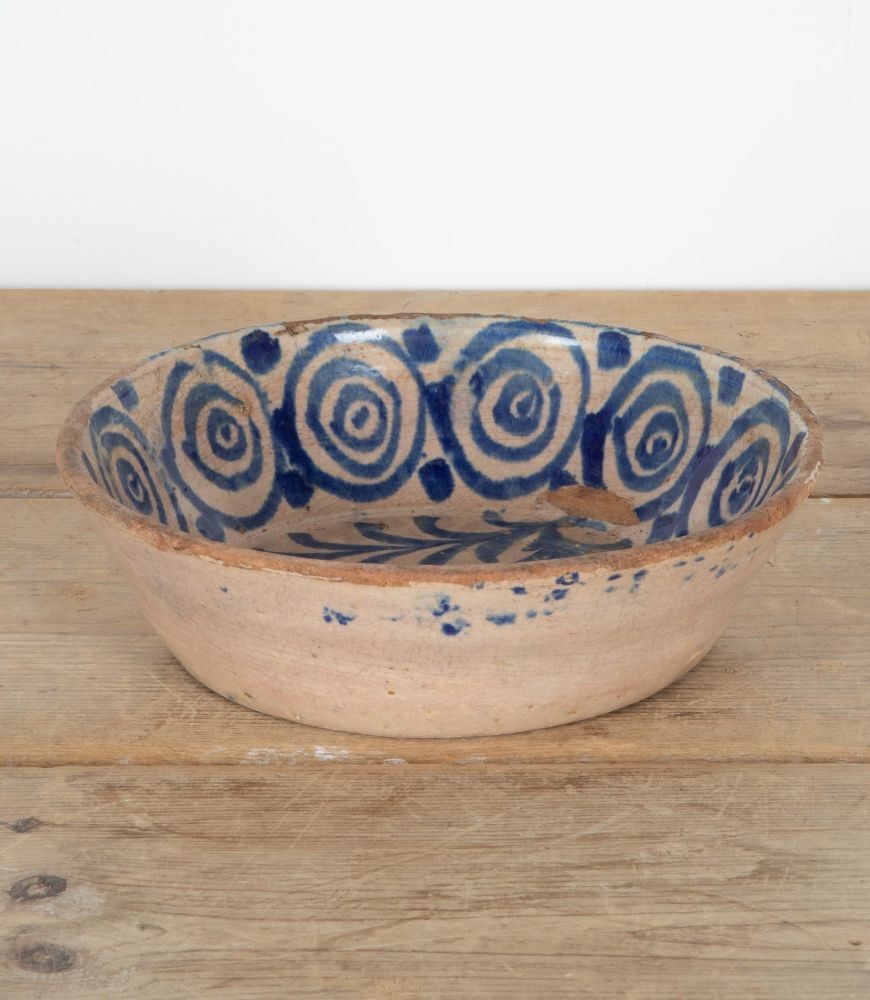 Late 19th Century Spanish Blue and White Fajalauza Bowl DA6042629