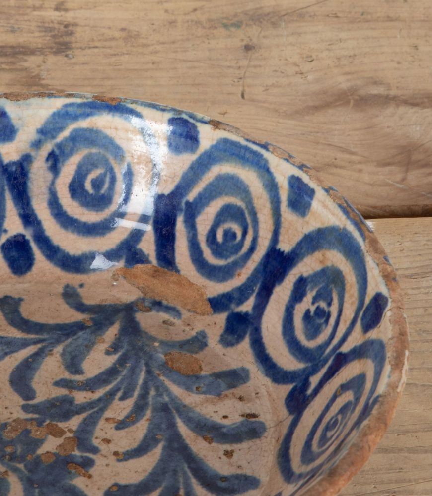 Late 19th Century Spanish Blue and White Fajalauza Bowl DA6042629