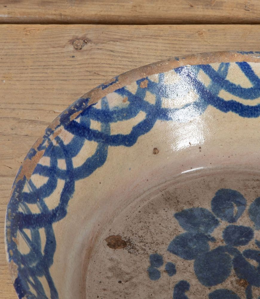 Late 19th Century Spanish Blue and White Fajalauza Bowl DA6042630