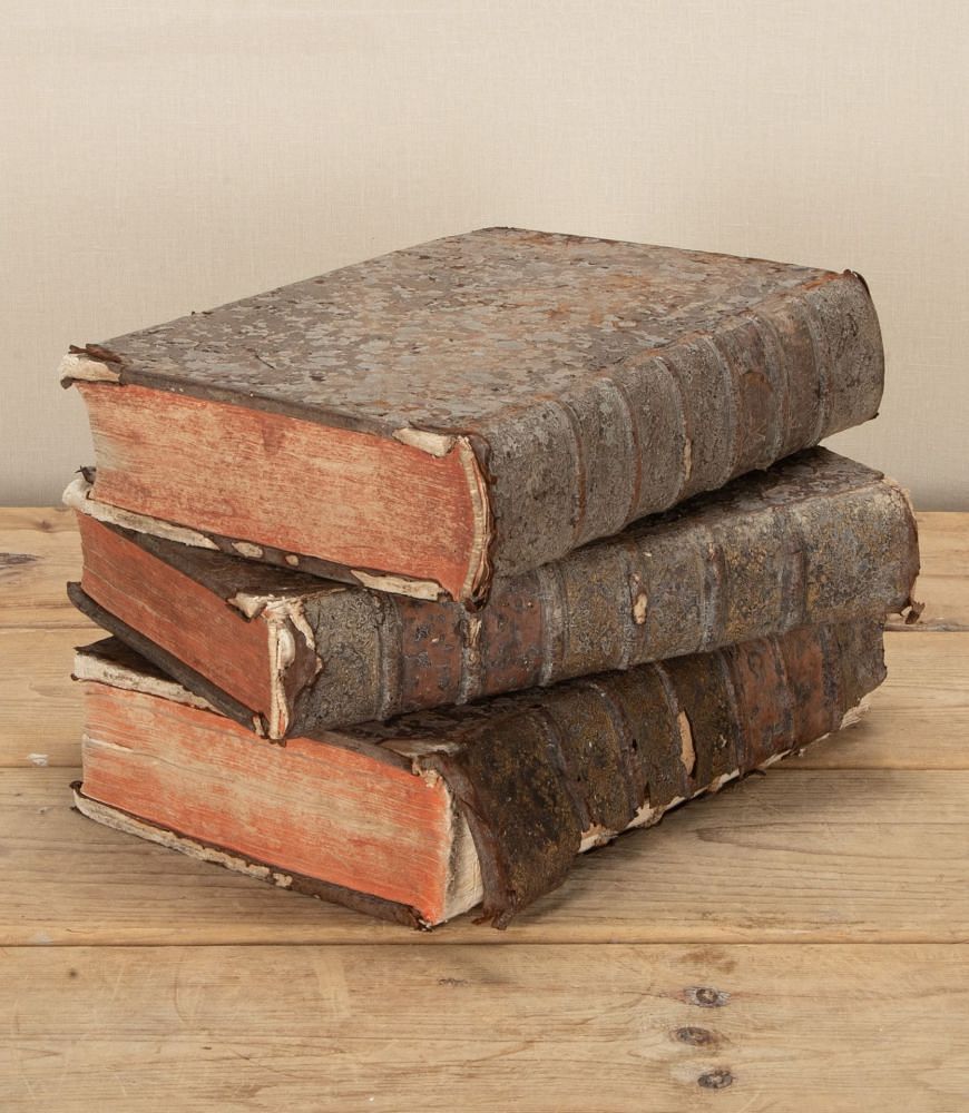 Set of Three 18th Century Leather Bound Dictionnaire de Trevor Volumes DA7242768