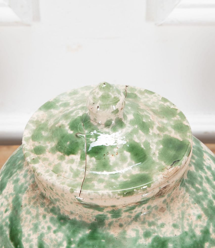 19th Century Italian Yeast Jar with Lid DA7437651