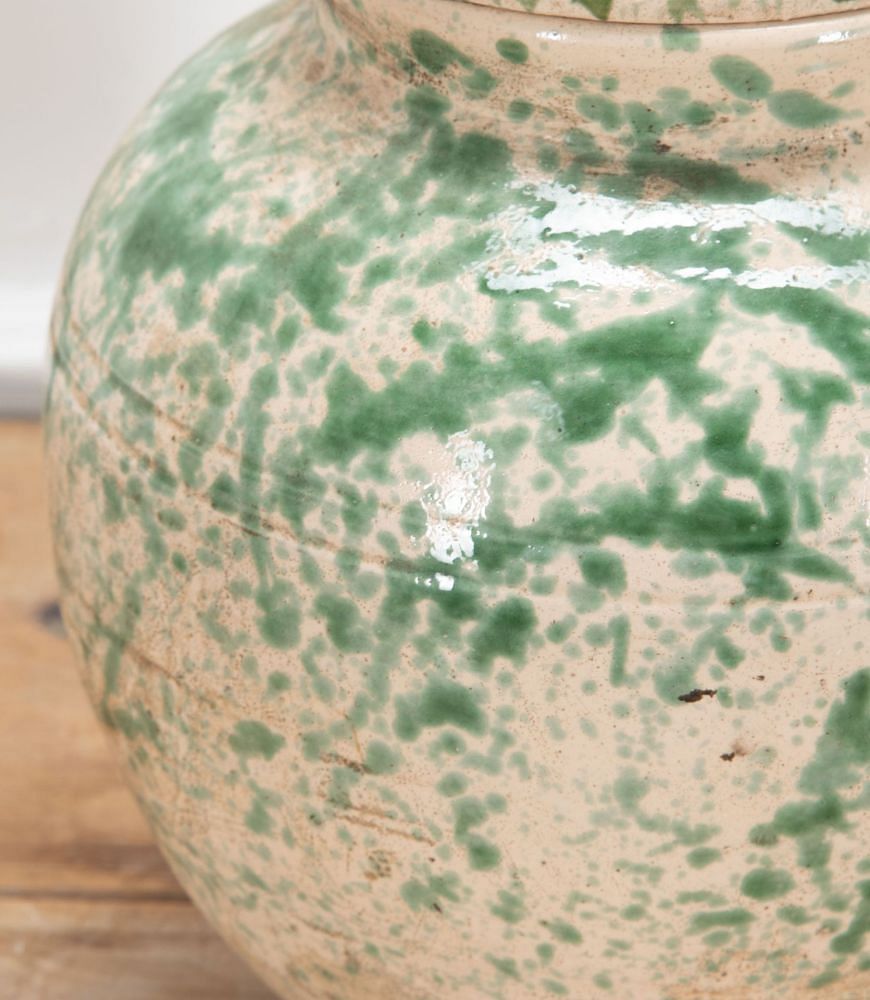 19th Century Italian Yeast Jar with Lid DA7437651