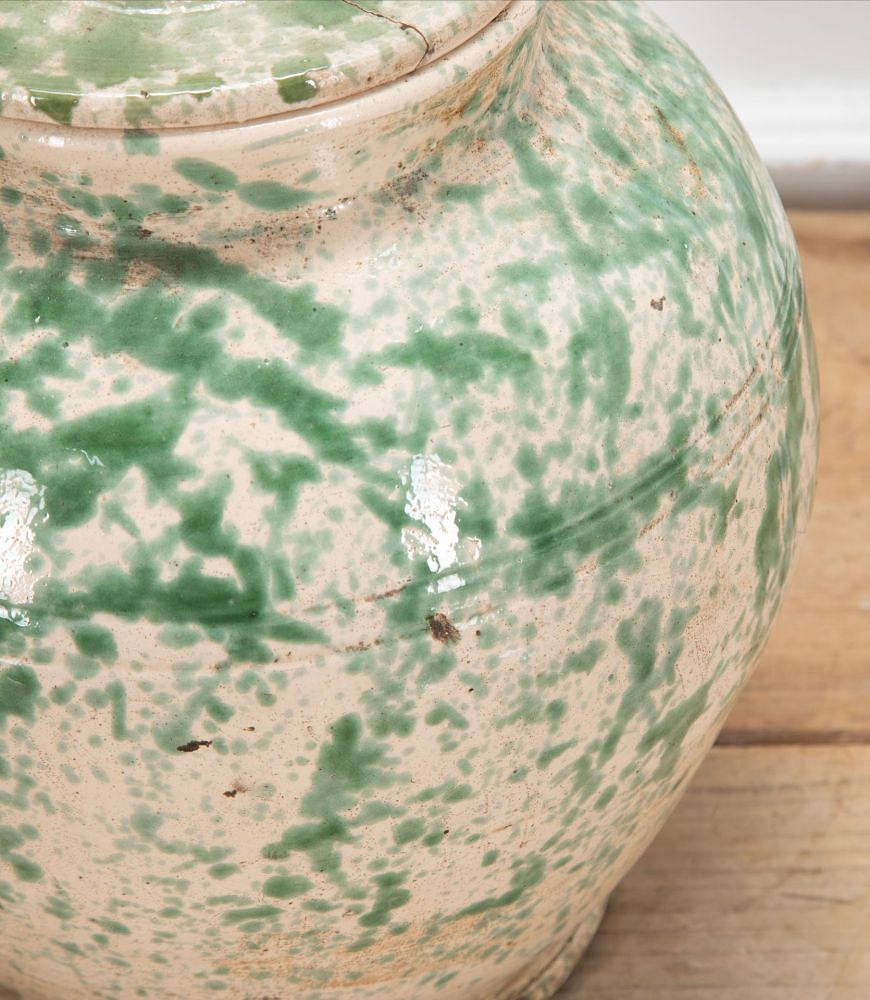 19th Century Italian Yeast Jar with Lid DA7437651