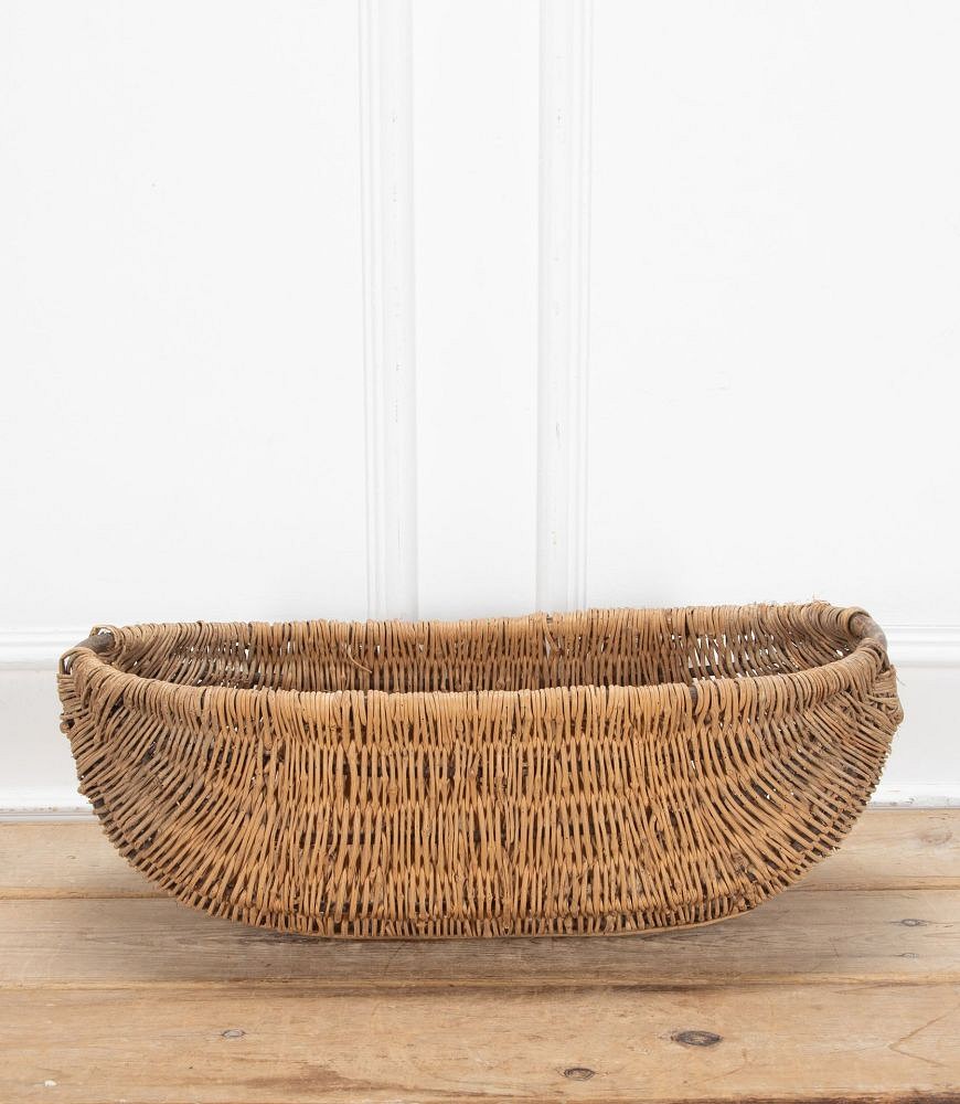 Early 20th Century French Wicker Basket DA7438654