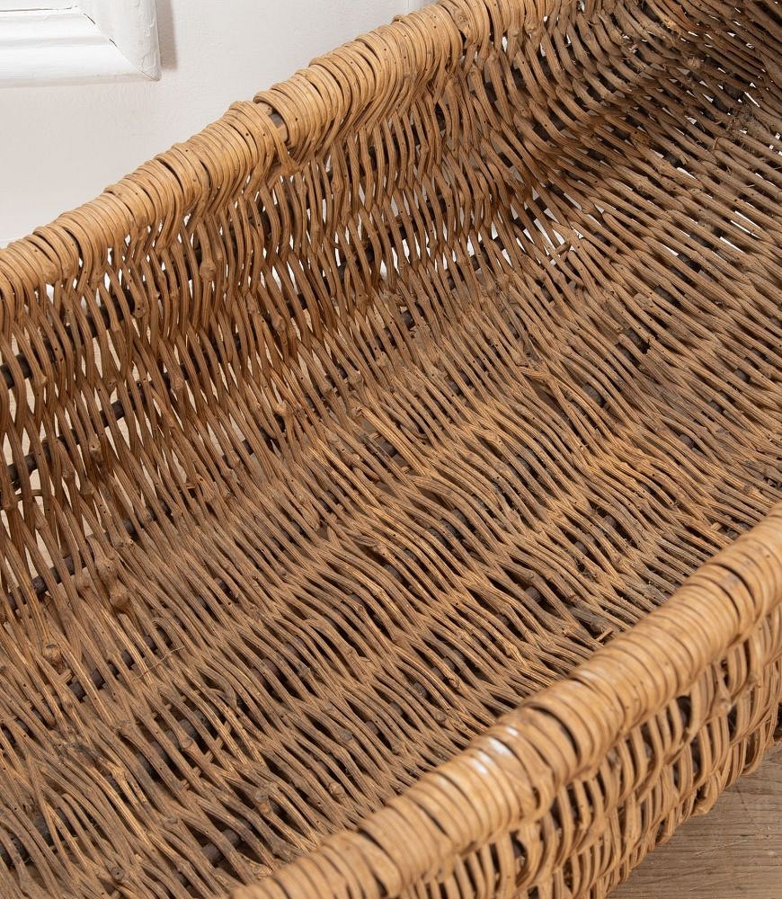 Early 20th Century French Wicker Basket DA7438654
