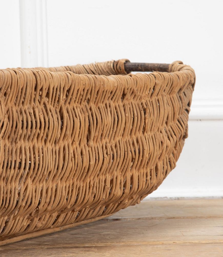 Early 20th Century French Wicker Basket DA7438654