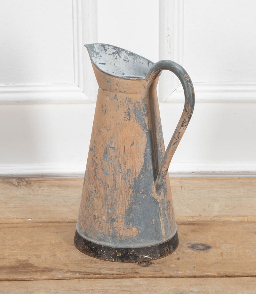 19th Century French Painted Zinc Pitcher DA7439001