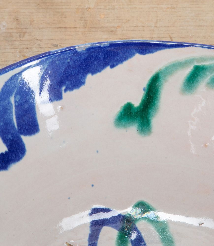 19th Century Spanish Hand Painted Fajalauza Bowl DA7439137