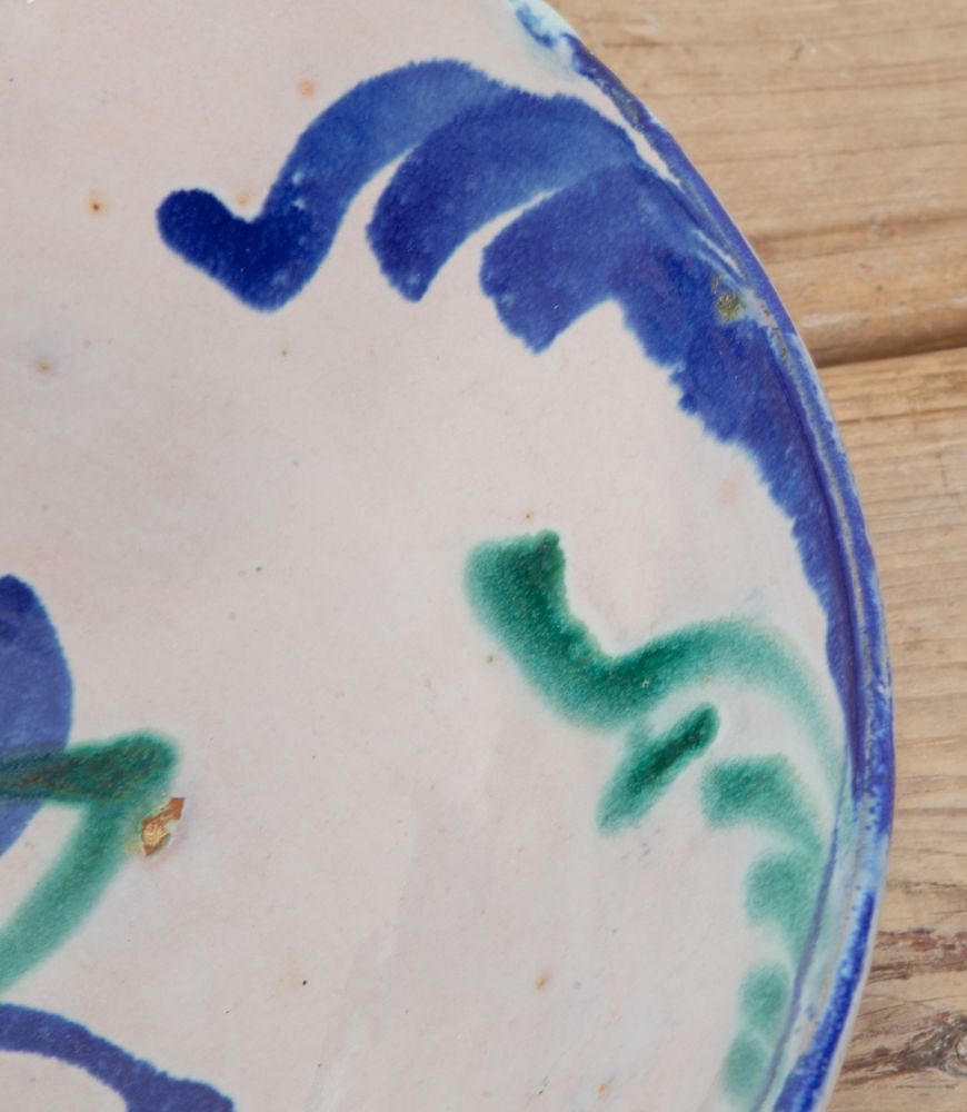19th Century Spanish Hand Painted Fajalauza Bowl DA7439137
