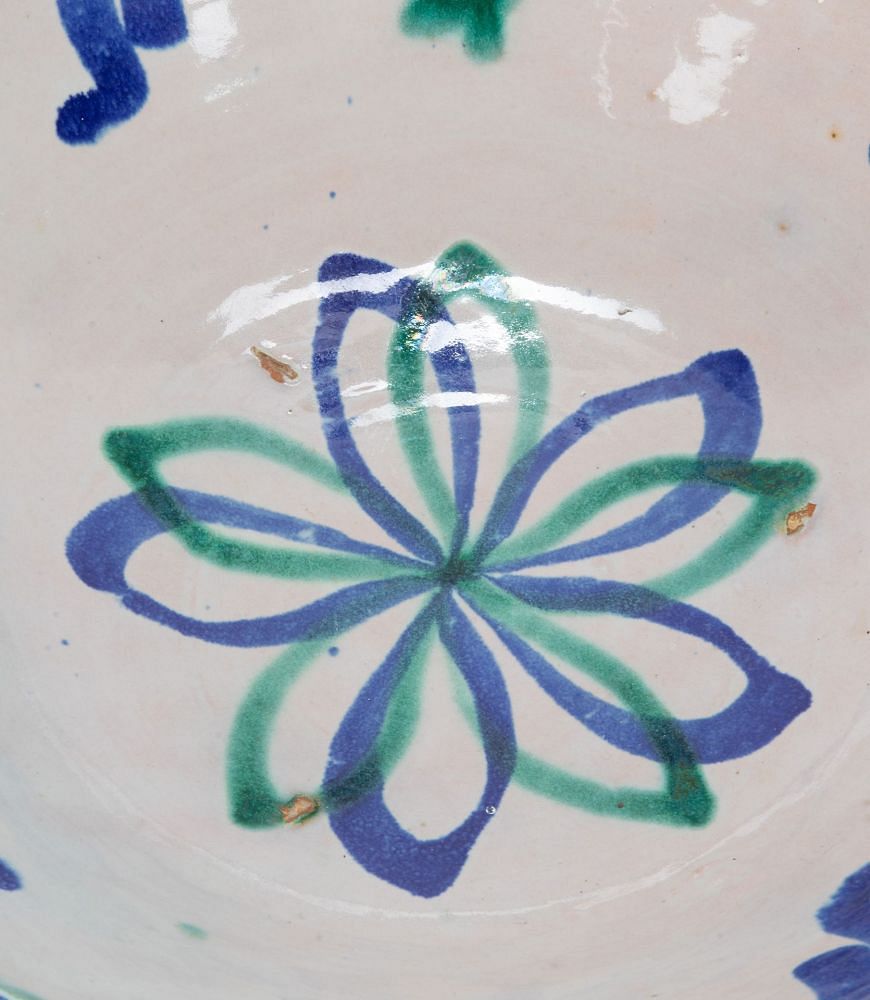 19th Century Spanish Hand Painted Fajalauza Bowl DA7439137