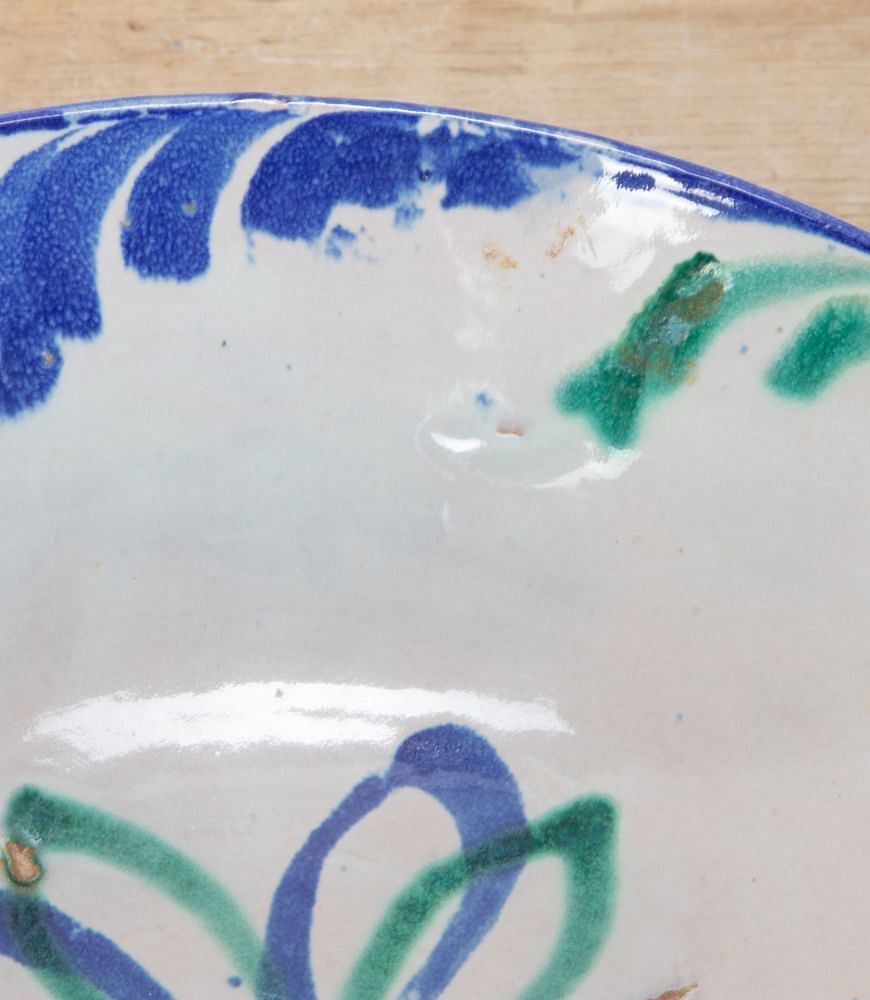 19th Century Spanish Hand Painted Fajalauza Bowl DA7439137