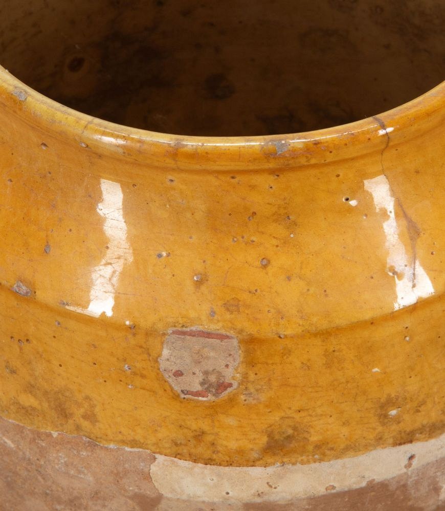 19th Century French Ochre Glaze Confit Pot DA7439151