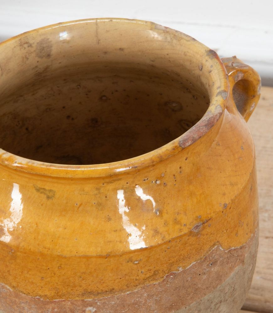 19th Century French Ochre Glaze Confit Pot DA7439151