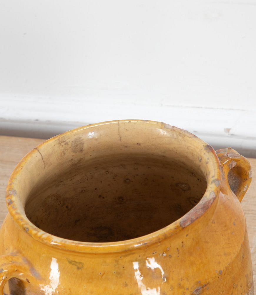 19th Century French Ochre Glaze Confit Pot DA7439151