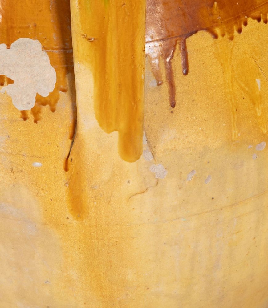 19th Century Italian Ochre Glazed Olive Pot DA7442904