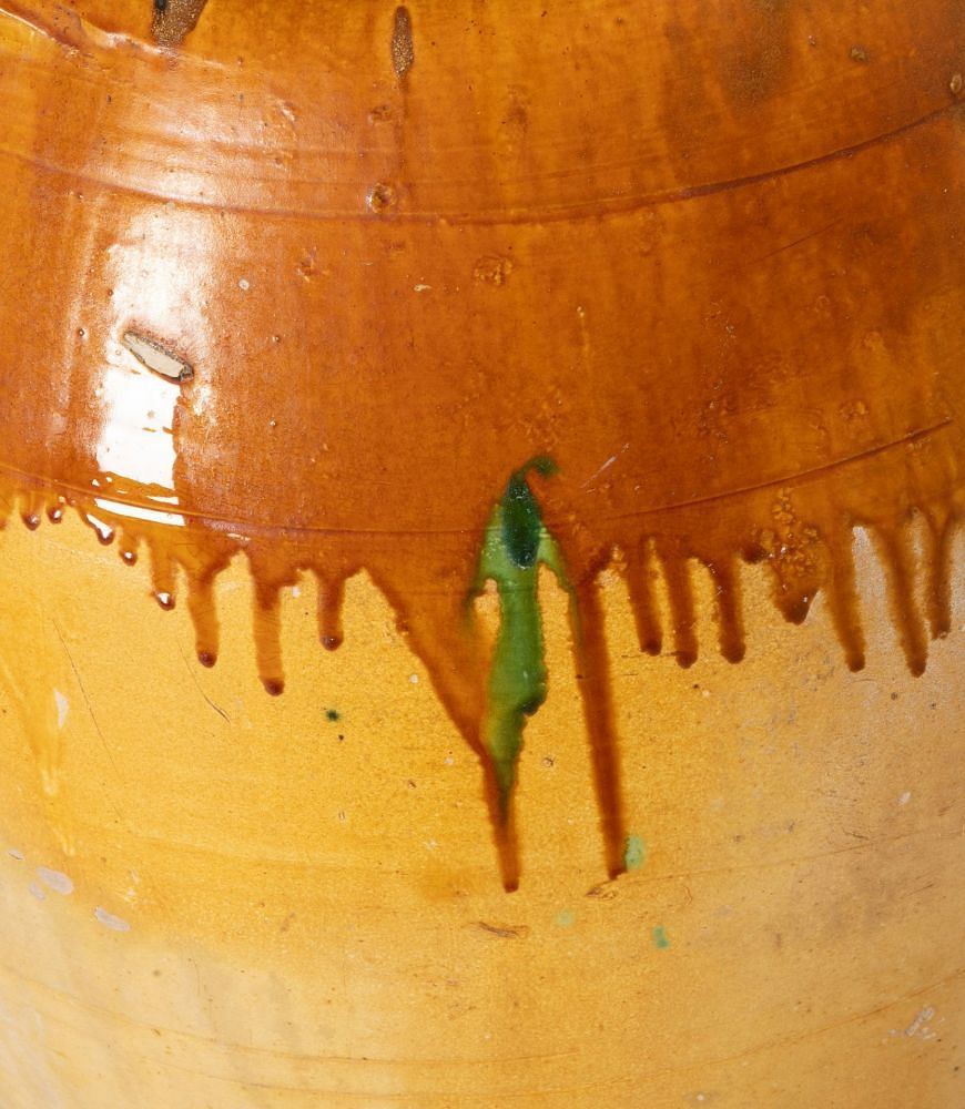 19th Century Italian Ochre Glazed Olive Pot DA7442904