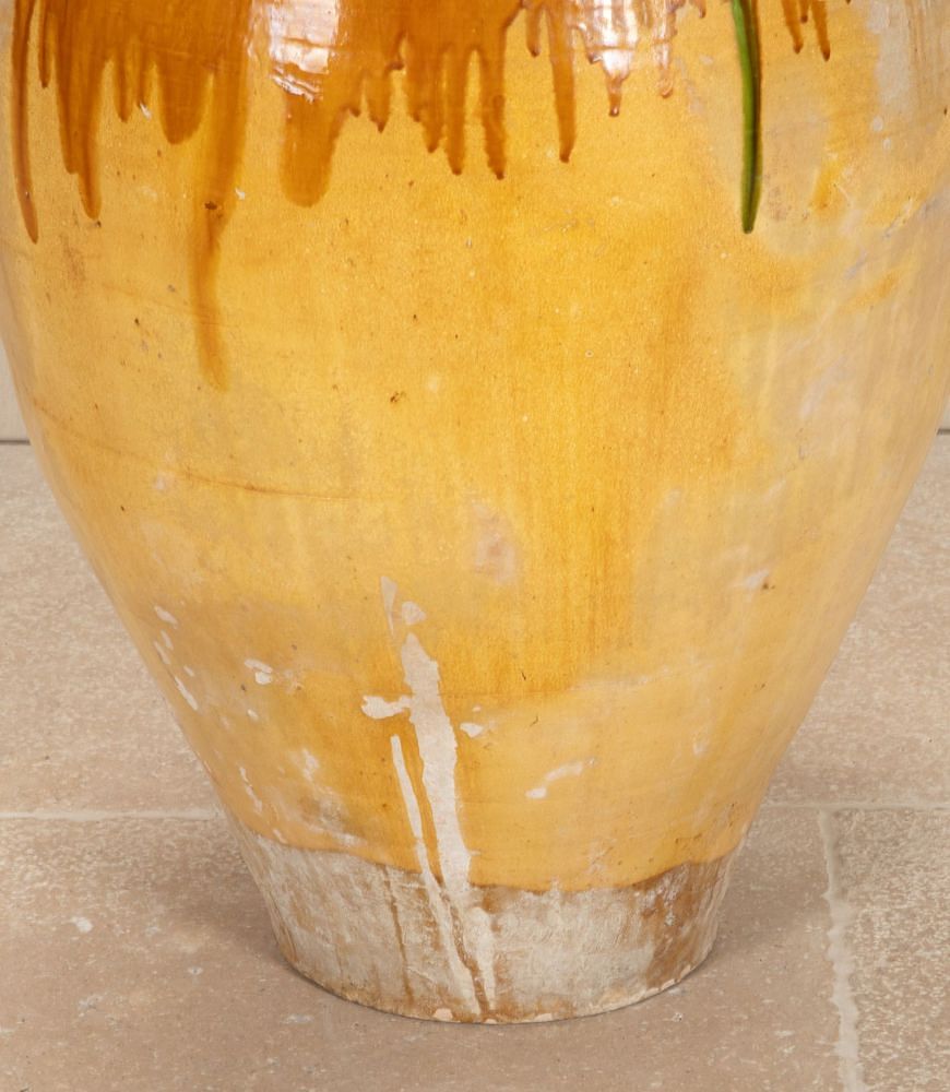 19th Century Italian Ochre Glazed Olive Pot DA7442904