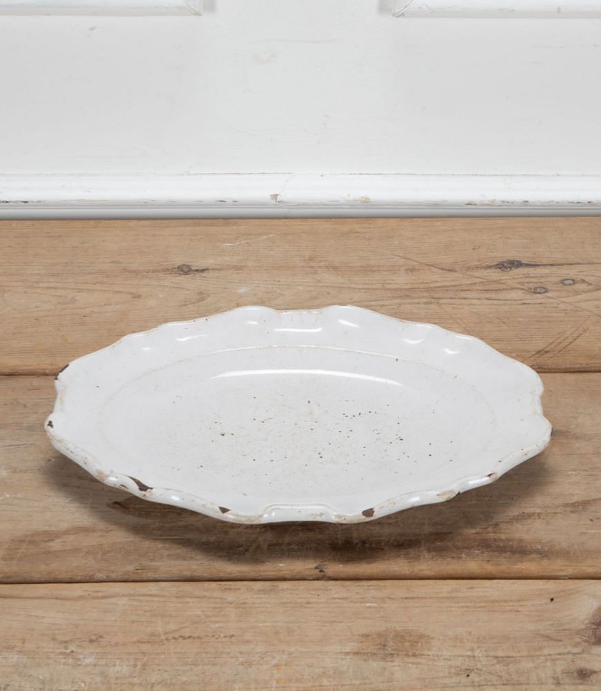 French 18th Century White Faience Platter DA7539449