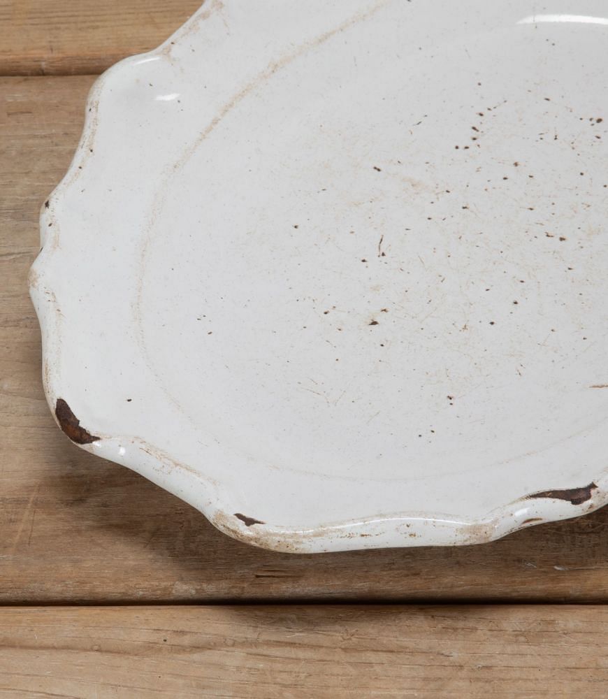 French 18th Century White Faience Platter DA7539449