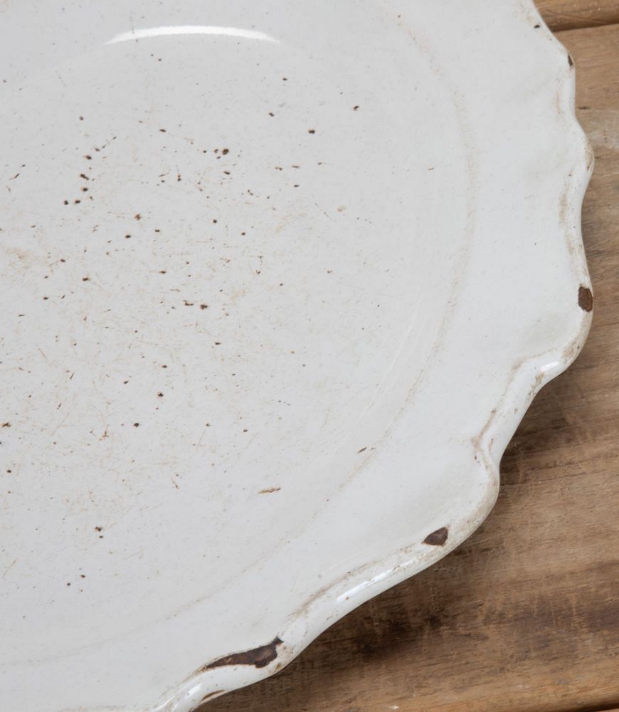 French 18th Century White Faience Platter DA7539449
