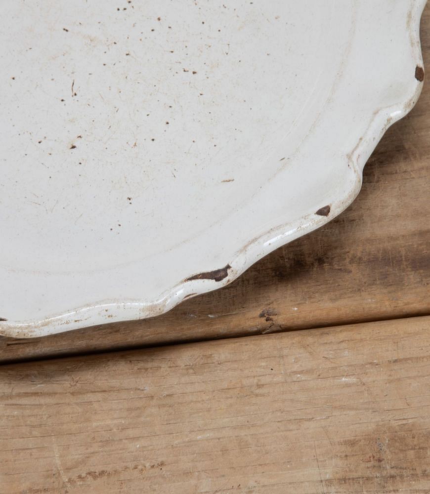French 18th Century White Faience Platter DA7539449