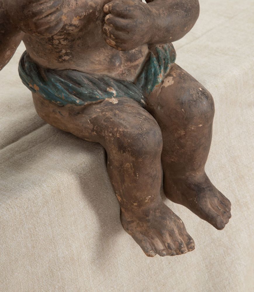 Pair of 19th Century Spanish Terracotta Cherubs DA7540949