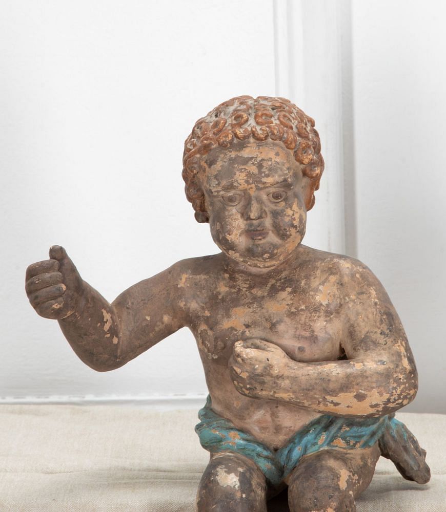 Pair of 19th Century Spanish Terracotta Cherubs DA7540949