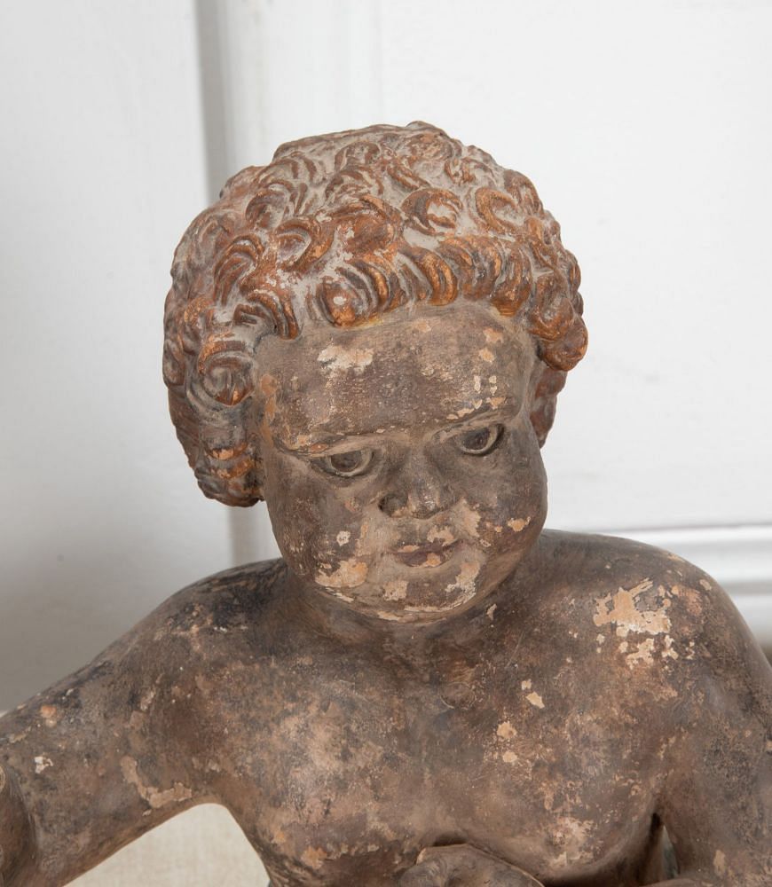 Pair of 19th Century Spanish Terracotta Cherubs DA7540949