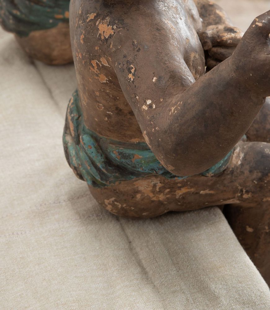 Pair of 19th Century Spanish Terracotta Cherubs DA7540949