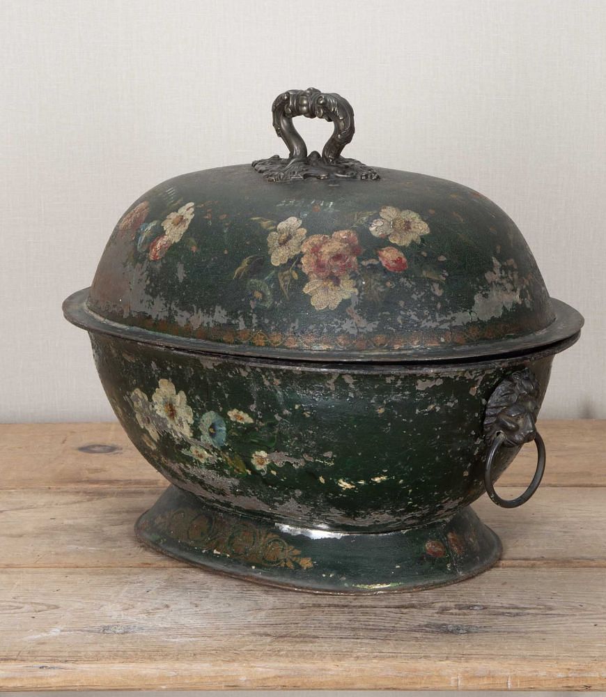 19th Century Portuguese Tole Tureen with Lid DA7543164