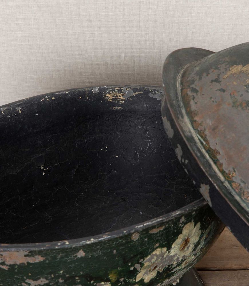 19th Century Portuguese Tole Tureen with Lid DA7543164