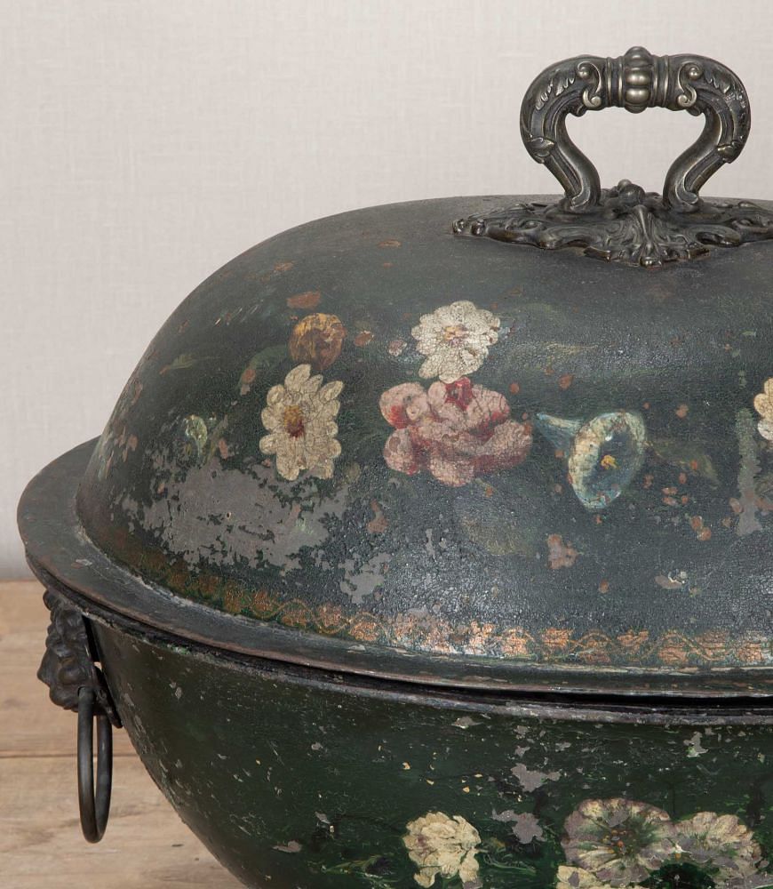 19th Century Portuguese Tole Tureen with Lid DA7543164