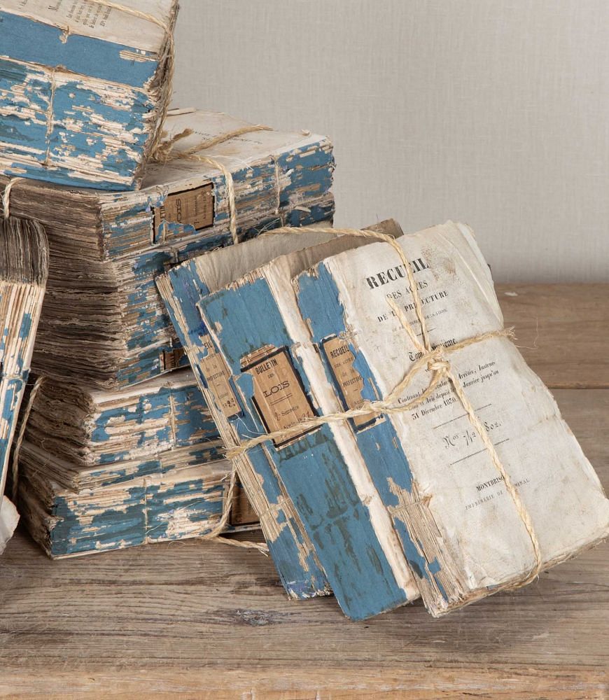 Collection of Seven 19th Century French Book Bundles DA7543169