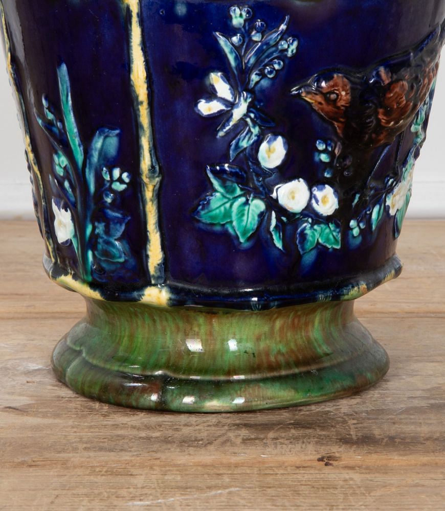 19th Century Joseph Holdcroft Majolica Cachepot DA7639257