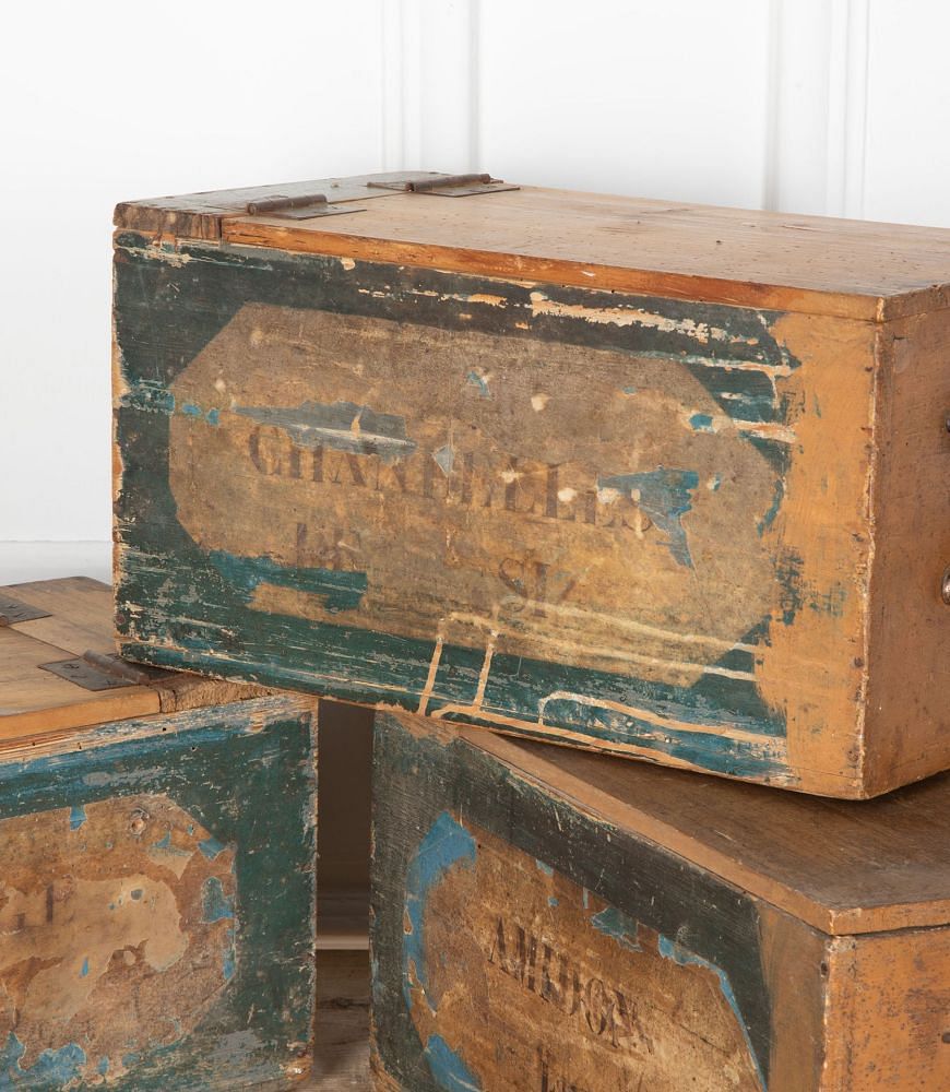 Set of Three 19th Century French Starch Boxes DA8036234