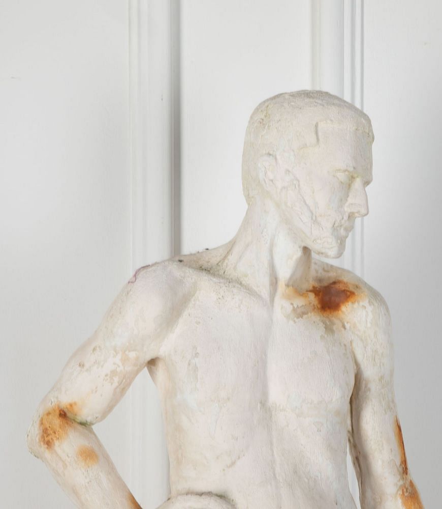 20th Century Plaster Sculpture of a Nude Male DA8036280