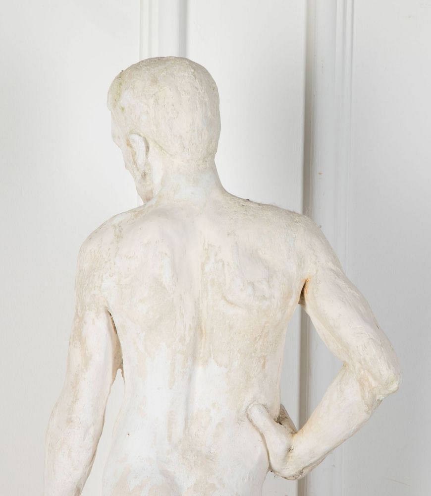 20th Century Plaster Sculpture of a Nude Male DA8036280