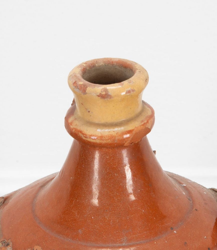 20th Century French Decorative Pottery Oil Carrier DA8538984