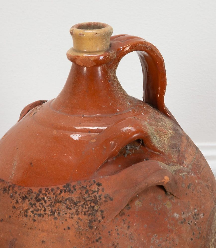 20th Century French Decorative Pottery Oil Carrier DA8538984