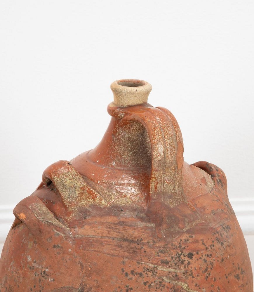 20th Century French Decorative Pottery Oil Carrier DA8538984