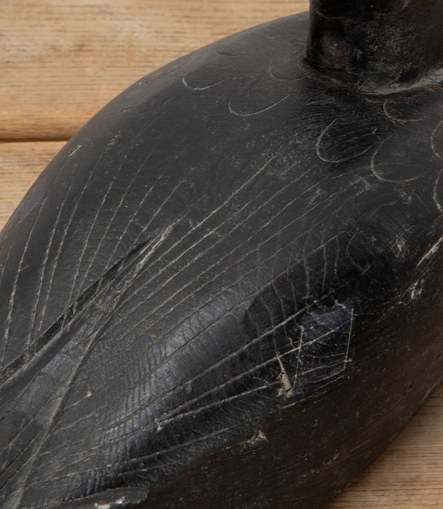French 20th Century Carved Wooden Decoy Duck DA8539706
