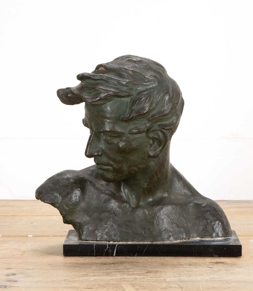 20th Century French Terracotta Bust of a Man by J Dommisse DA8541853