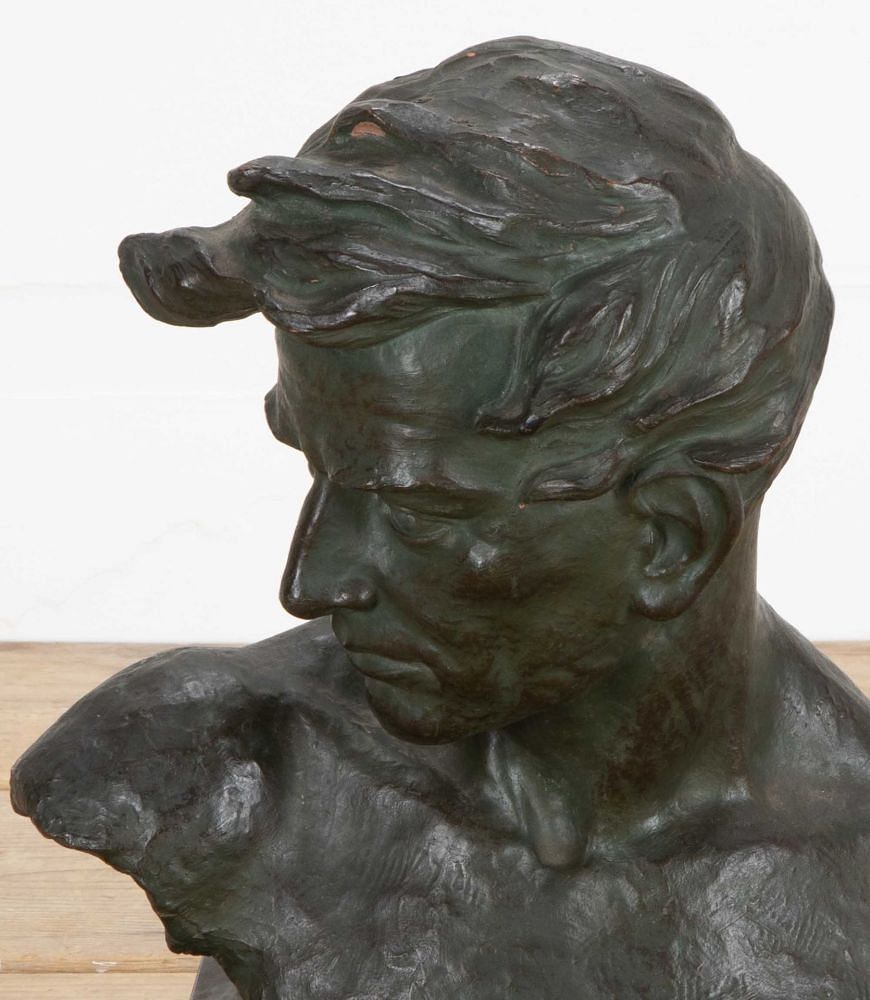 20th Century French Terracotta Bust of a Man by J Dommisse DA8541853