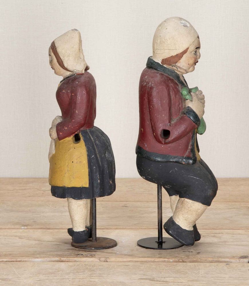 Pair of 19th Century French Carved Wooden Figures DA8543033