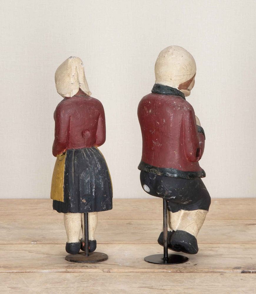 Pair of 19th Century French Carved Wooden Figures DA8543033