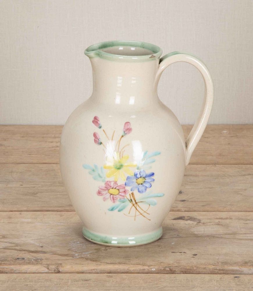 Large 20th Century Denby Jug with Floral Spray Decoration DA8543040
