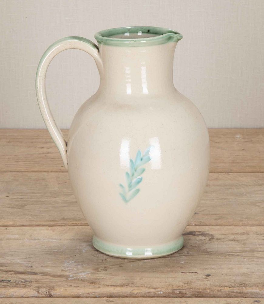 Large 20th Century Denby Jug with Floral Spray Decoration DA8543040