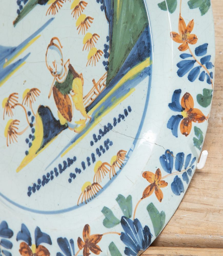 Late 18th Century Delft Polychrome Plate DA9039180